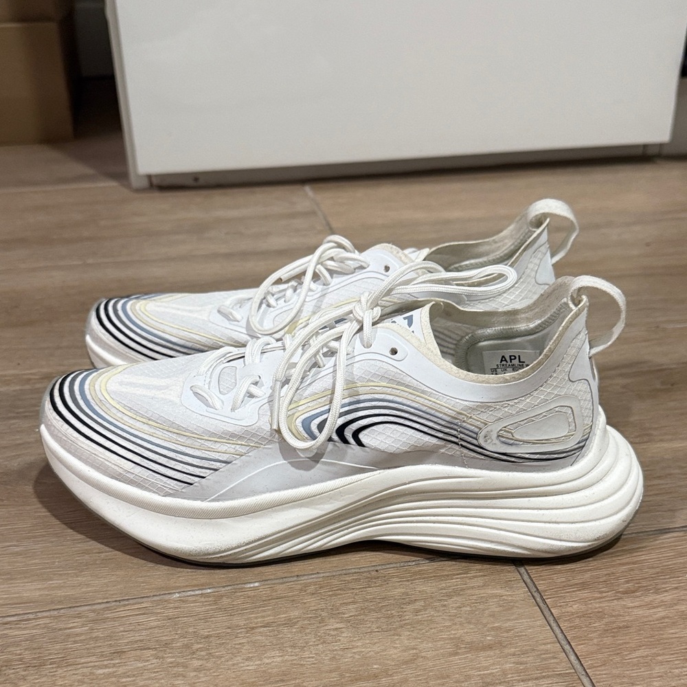 APL White and Black Gradient Sneakers